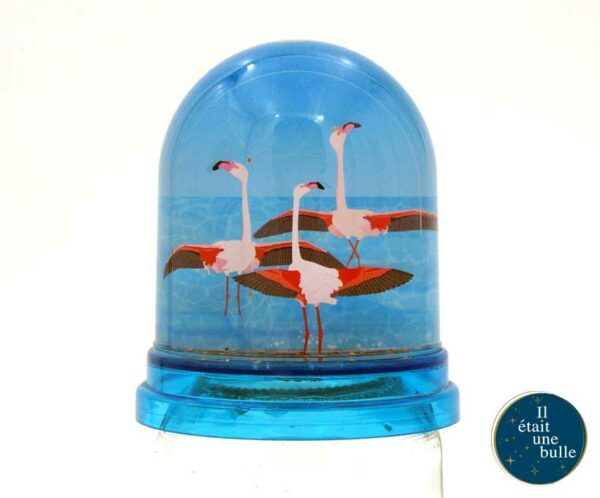 boule à neige "My flamingo"