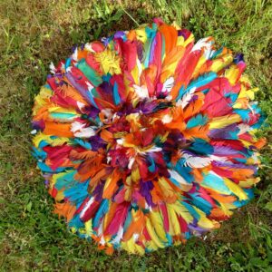 Juju hat multicolore tons acidulés